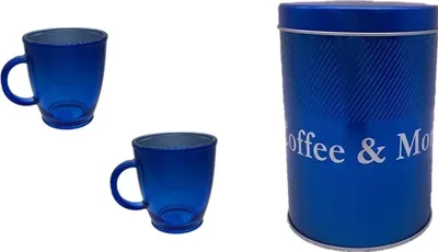 Produktbild von Runde Kaffeedose mit CO2 Ventil für Aromaschutz, für 1kg Bohnen, 22 x 17 cm