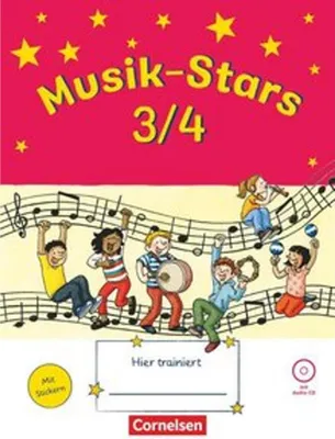 Obrázok produktu pre Musik-Stars - Grundwissen 3./4. Schuljahr - Übungsheft mit Lösungen und Audio-CD