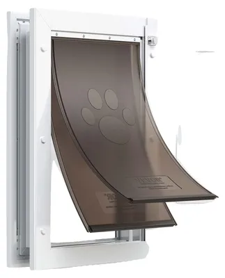 Produktbild von VEVOR Hundeklappe (Mittelgroß) mit Dqoppelmagnetklappen & Metallrahmen, Wetterfe