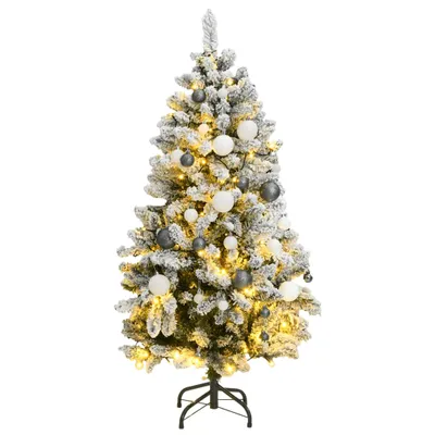 Produktbild von Cloris Designermöbel Künstlicher Weihnachtsbaum Klappbar 150 LEDs & Kugeln 120 cm 2024 Neu