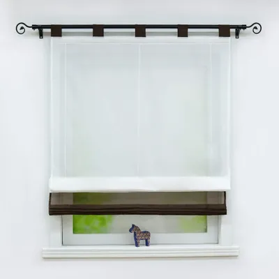 Faltrollo halbtransparent 120x155cm Schokolade 1 Stück