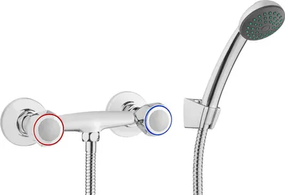 Produktbild von Wall-mounted shower faucet with shower set