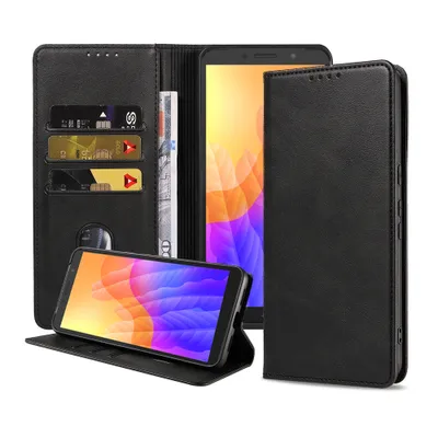 Obrázok produktu pre Smartphonica Puzdro na telefón vhodné pre Huawei Y5p Puzdro z umelej kože s magnetickým zapínaním a držiakmi na karty Puzdro typu kniha s chlopňou - čierne