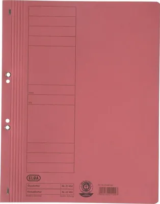 Produktbild von Ösenhefter ganzer Vorderdeckel Karton rot Packung mit 50 Stück