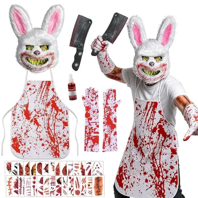 Produktbild von Gruselhafte Kaninchenmaske für Halloween