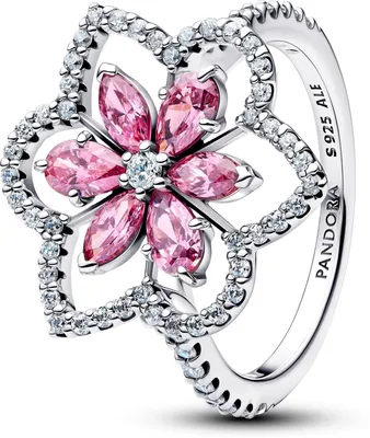 Produktbild von Damen Cocktailring Blume aus 925er Silber von PANDORA Timeless