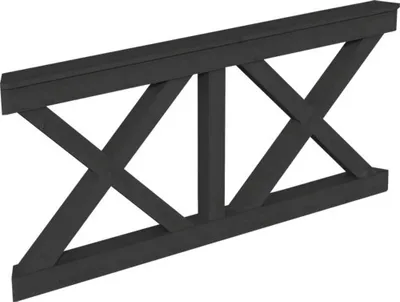 Produktbild von Brüstung Andreaskreuz SKAN HOLZ passend für 6-Eck-Pavillons 180 x 84 cm anthrazit