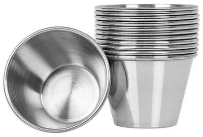 12er-Set Edelstahl-Tarteformen, rund, 7 cm, backofenfest