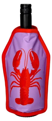 Produktbild von Gift Company Kühlmanschette Froid, Hummer, Flaschenkühler, Weinkühler, Lila / Rot, 1218401014