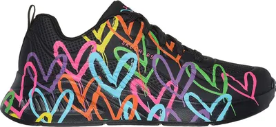 Produktbild von Skechers Uno Lite Heart Of Hearts Schwarz BKMT Größe EU 38