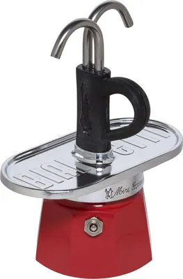 Produktbild von Bialetti Mini Express Moka-Kaffeemaschine 2 Tassen aus Aluminium mit 2 Tassen