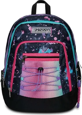Produktbild von Seven 200102353-414 Rucksack Schulrucksack Mehrfarbig Polyester