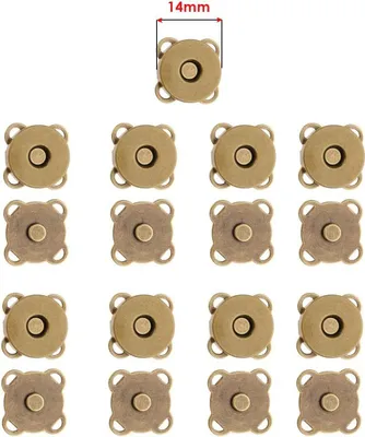 Produktbild von INF 18mm Magnetverschlüsse zum Aufnähen, 10er-Pack Bronze