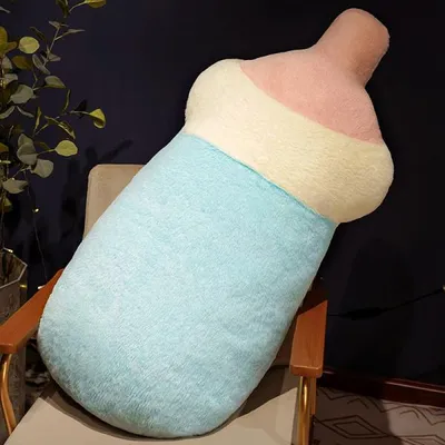 Produktbild von 360Home Plüsch Bettkissen Plüschkissen babyflasche Herz Dekokissen