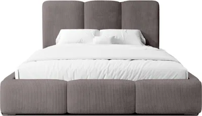 Produktbild von FEDVE Polsterbett Doppelbett Walmer Schlafzimmer Bett Bettkasten 140x200 cm Cappuccino (Lincoln 24)
