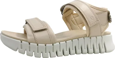 Produktbild von Ecco Gruuv Sol Lea Damenschuhe Sandalen Flach Beige Freizeit, Schuhgröße:41 EU