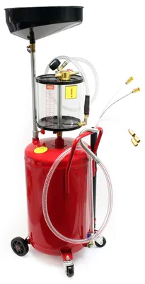 Obrázek produktu pro Odsávačka oleje - 80 l - Nádrž na olej s podvozkem na 4 kolečkách - 8 bar