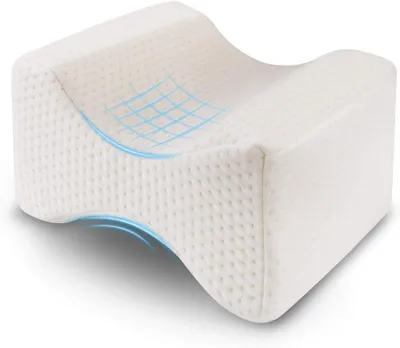 Produktbild von Kniekissen Orthopädisch Mit Memory Foam 1 Stück, Für Seitenschläfer, Zur Entlastung Von Hüfte Rücken Und Knien