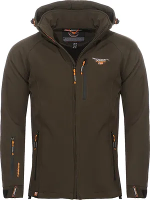 Produktbild von Geographical Norway Herren Softshelljacke Funktions-Outdoor-Jacke Model: Taboo, Farbe: Dunkelgrün, Größe: M