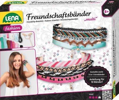Produktbild von Lena Friendship bracelets Multi, Armbänder-Bastelset für Kinder, 8 Jahr(e), Mehrfarbig
