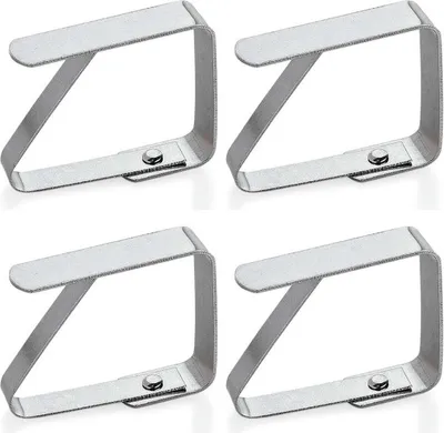 Produktbild von 4 Tischtuch Klips aus Metall
