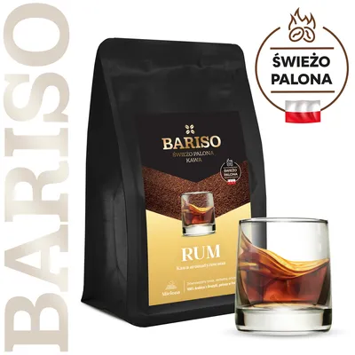 Zdjęcie produktu dla Kawa mielona BARISO RUM 200g