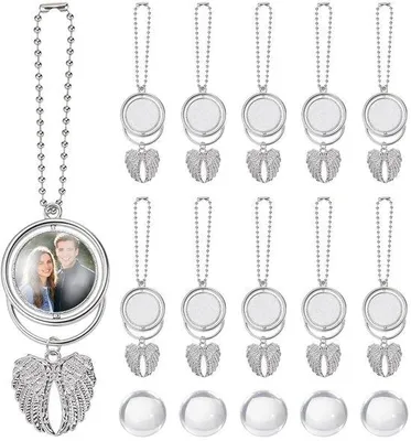 Produktbild von Engelenvleugels-Set aus 10 Stück - Weiß - Sublimationsflügel
