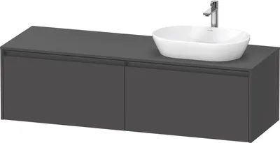 Produktbild von Duravit Ketho.2 Wastafelonderkast 160x55x45,9 cm Mat Grafiet