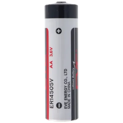 Zdjęcie produktu dla EVE ER14505 AA 3,6 V chlorek litu tionylu (LiSOCl2) maks. 2700 mAh, jednorazowa bateria bez możliwości ładowania