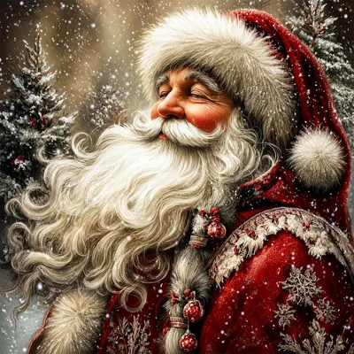 Diamond Painting Kerst 35x35 cm, Knutselset für Erwachsene