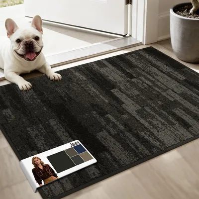 Immagine prodotto di Tappetino per interni, 60x90 cm, grigio scuro, antiscivolo, lavabile
