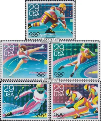 Produktbild von Briefmarken USA 1992 Mi 2202-2206 (kompl.Ausg.) postfrisch Olympische Winterspiele