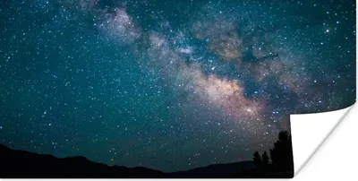 Produktbild von MuchoWow® Poster Sterne - Planeten - Galaxie - Jungen - Mädchen - Kinder 160x80 cm - Foto Poster