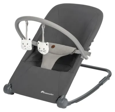 Produktbild von Bebeconfort Aster, Babywippe, 0–2 Jahre, Leichtgewicht (2,7 kg), ultra-kompakt zusammenklappbar, verstellbare Rückenlehne, Tinted Graphite