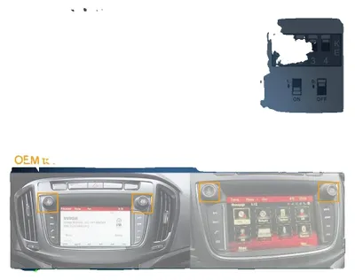 Productafbeelding van CarPlay- en Android Auto-decoder, mediaspeler, eenvoudige installatie, touchscreen, geschikt voor modellen van 2013-2017