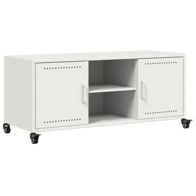 Produktbild von vidaXL TV-Schrank Weiß 100,5x39x43,5 cm Stahl