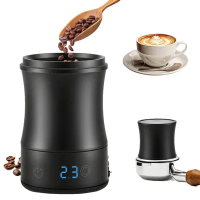 Produktbild von Kaffeewaage, 2-in-1 Dosierbecher, LED-Anzeige, schwarz