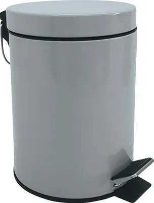 Produktbild von MSV Bad/Toiletten-Treteimer - grau - 3 Liter - 17 x 25 cm