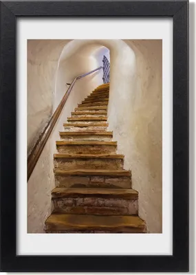Produktbild von Bild 20x30 MDF-Rahmen, Wandkunst Treppen im Schloss