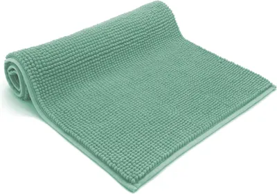 Produktbild von heimtexland ® Badvorleger Chenille Super Flauschig Saugstark Badteppich Badematte  Typ771 Mint 50 x 80 cm
