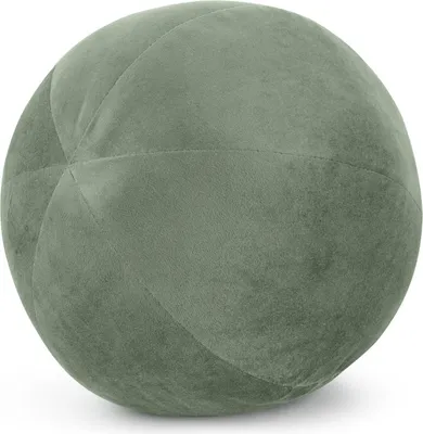 Produktbild von EUROFIRANY | Kissen - Kugel 24 cm - olivgrünes Zierkissen – Elegant