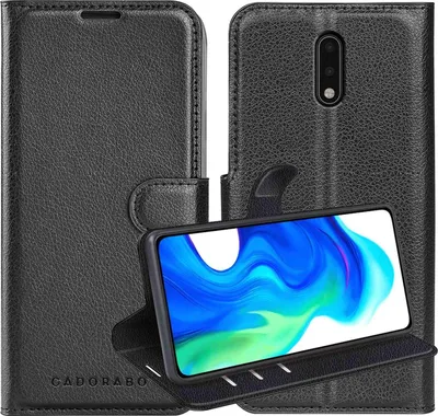 Obrázek produktu pro Cadorabo Case for Nokia 2,3 in PHANTOM BLACK Ochranné pouzdro s magnetickým zavíráním, funkcí stojánku a slotem na karty Flipové pouzdro Etui Mobile Flap Case Book Tasche