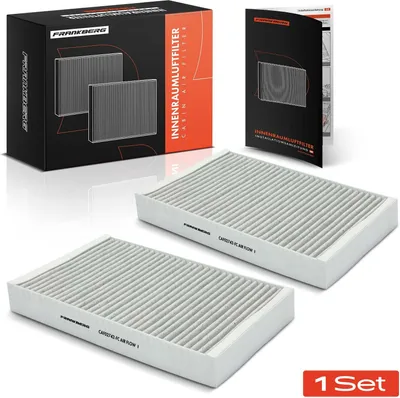 Produktbild von Frankberg 2x Innenraumfilter Aktivkohle für Citroën C5 3 RD RW C6 TD Peugeot 407 6D 6C