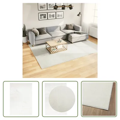 Imagen del producto de Alfombra Living Store, modelo OVIEDO, pelo corto, color crema, 200x280 cm