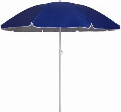 Produktbild von Buzz - Sonnenschirm - Strand - Inklusive Halterung - Blau - Stark - Winddicht - Windstark - Sonne - Regenschirm - Sonnenschirmhalter
