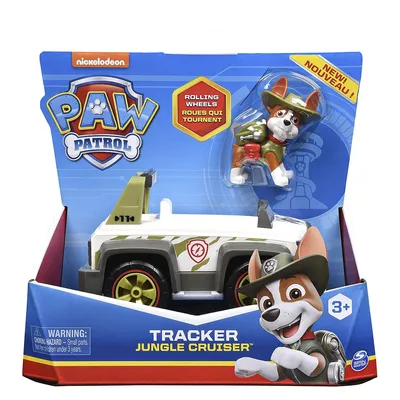 Produktbild von PAW Patrol Dschungel-Fahrzeug mit Tracker-Figur (Basic Vehicle), Auto, 3 Jahr(e), Mehrfarbig