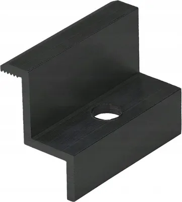 Produktbild von 0% MwSt. Endklemme für Modulhöhe 30mm Photovoltaik Solarmodul PV ALU Schwarz