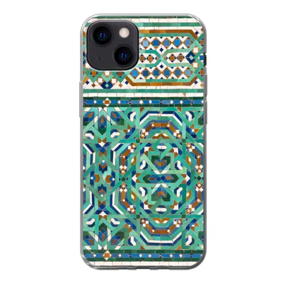 Produktbild von MuchoWow® Handyhülle Schutzhülle Hülle für iPhone 13 Eine traditionelle marokkanische Mosaikdekoration Silikon Softcase Handy Hülle - Karteninhaber