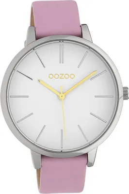 Produktbild von Oozoo Leder Damen Uhr Analog Quarzuhr Armband pink Timepieces D2UOC10180