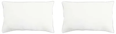 Produktbild von vidaXL Kopfkissen 2 pcs Weiß 30 x 50 cm Bambusfaser